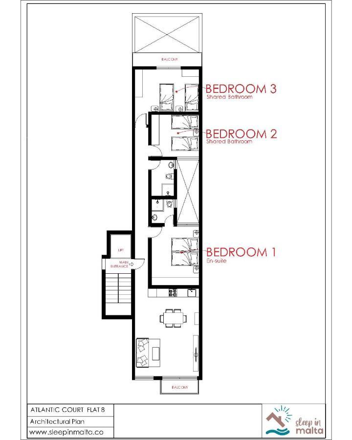 F8 Modern And Bright Apartment In Malta Msida Zewnętrze zdjęcie